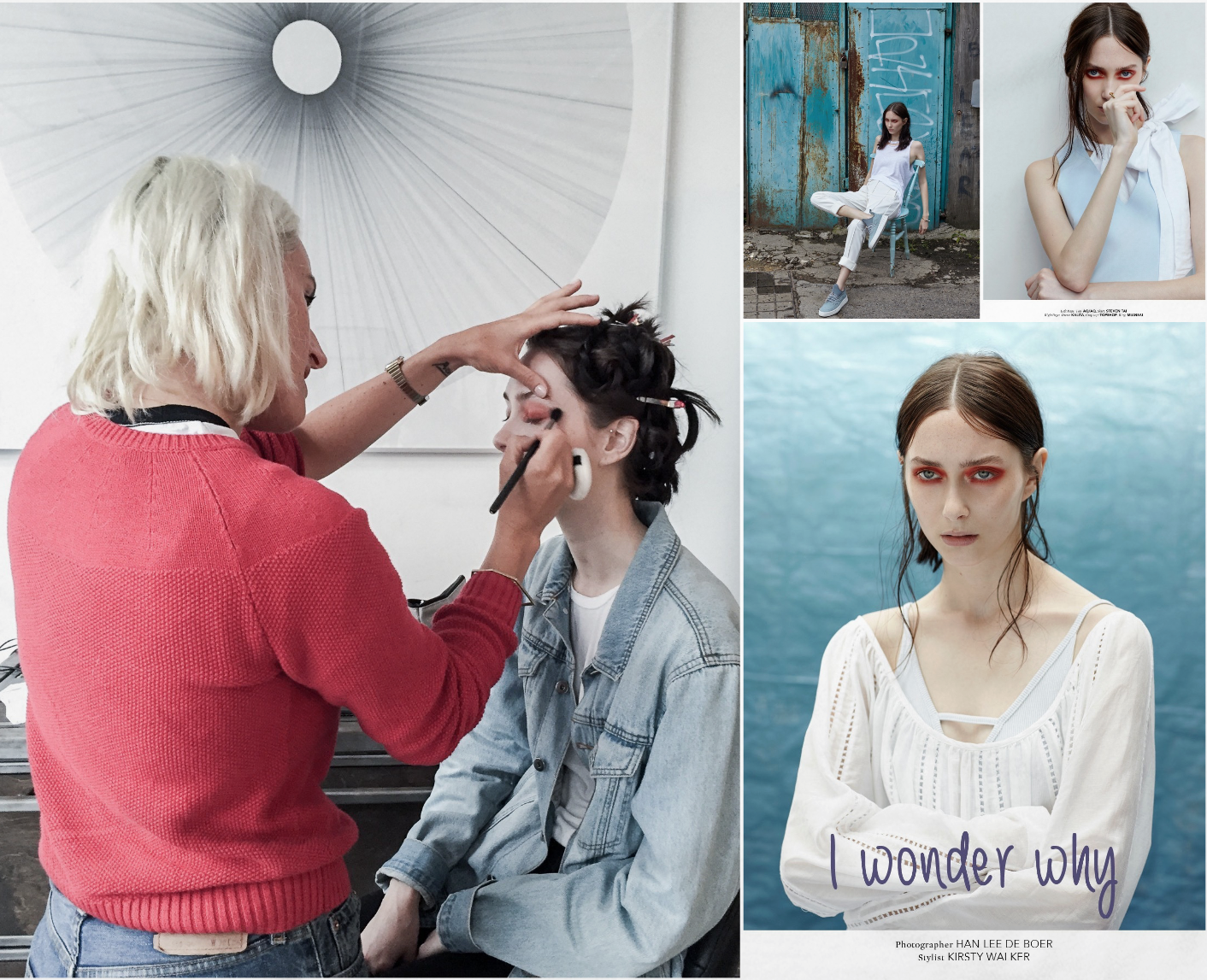 Diary of an industry fashion girl: Simone Stocker behinds reports behind scenes from live editorial photoshoot